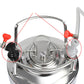 Keg top-mounted ball lock disconnect connectors in black and white