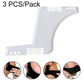 White double-sided beard comb molding template tool, 3-piece pack