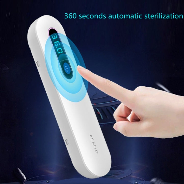 Handheld UV sterilizer wand with blue light and touch control display