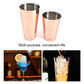 Rose gold cocktail cups, two-pack, with serving inset photos