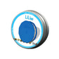 Blue felt roller chain oiler inside round metal tin