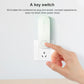 Ultrasonic mosquito repellent device with key switch for wall outlet control