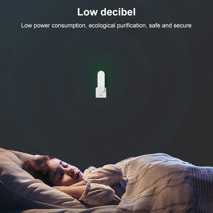 Ultrasonic mosquito repellent device plugged into wall outlet, low-decibel design