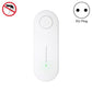 White ultrasonic mosquito repellent electronic device with power button, EU plug