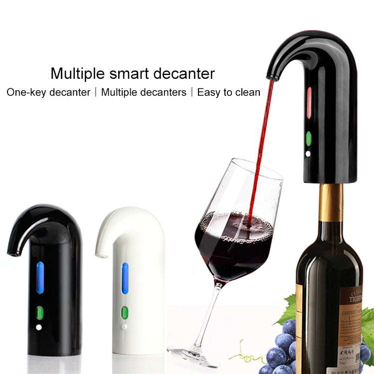 Multiple wine decanter units with black and white bodies and blue/green indicators