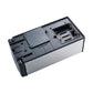 Stainless steel automatic soap dispenser with open internal battery compartment