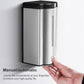 Stainless steel automatic soap dispenser with black top, hand pressing sensor
