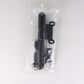 Mini bicycle pump set in clear plastic bag with bracket attachments