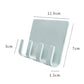 Mint green phone charging holder with adhesive backing and four front cable slots