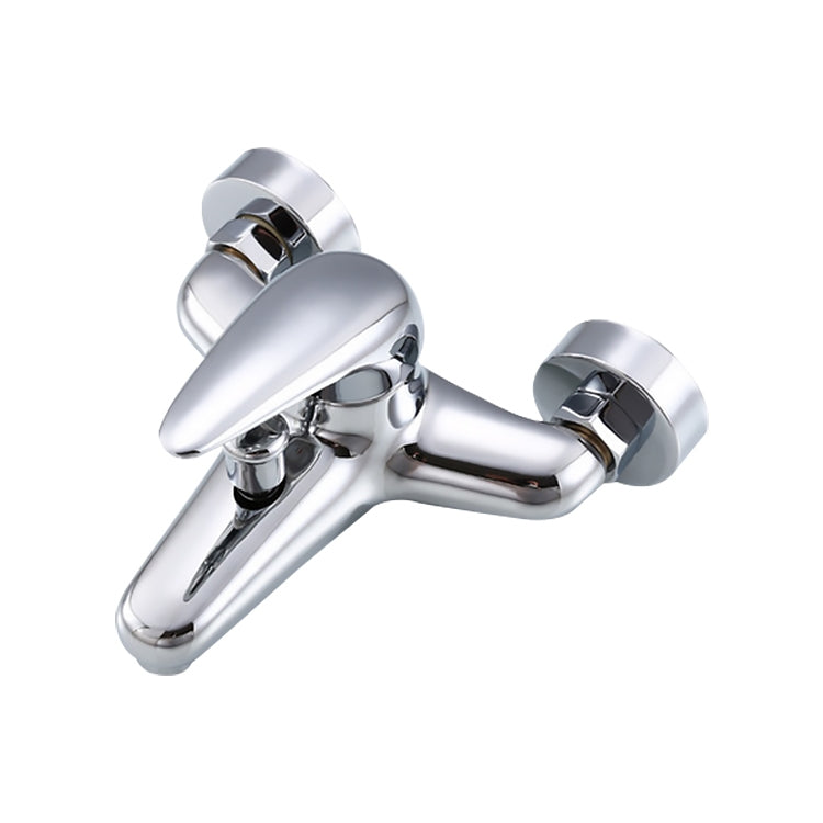 Wall-mounted shower mixer with lever handle and hose outlet