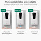 Touchless soap dispenser with three outlet modes: drops, spray, and foam