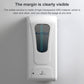 Automatic soap dispenser with clear sight window to check soap level