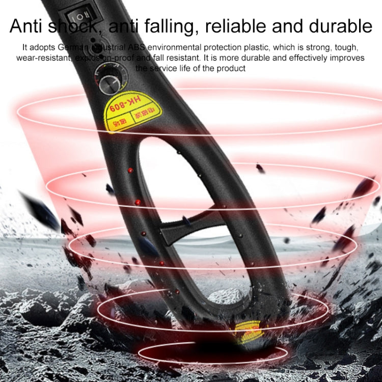 Handheld wireless signal detector with rugged anti-slip design and shock-guard silhouette