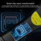 Handheld wireless signal detector with internal CPU chip graphic on the body