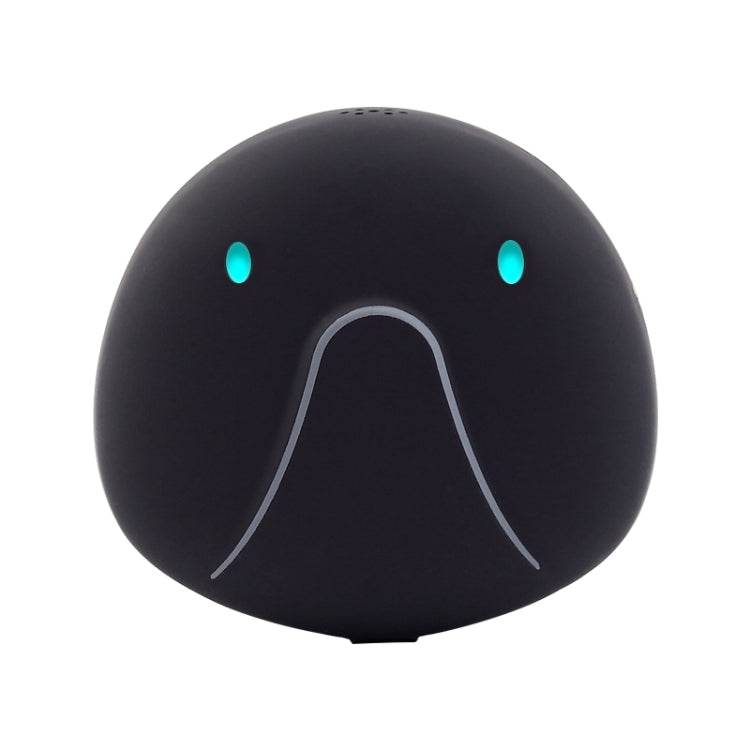Black mini GPS pet locator dome with two glowing indicator lights