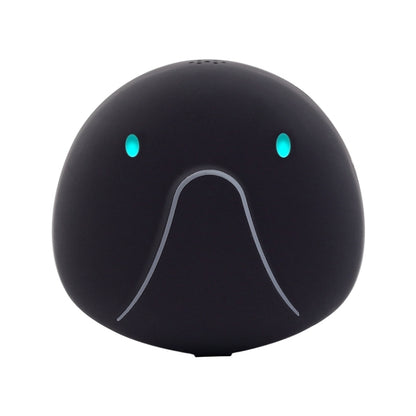 Black mini GPS pet locator dome with two glowing indicator lights