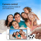 White paw-shaped mini Bluetooth GPS pet locator beside a smartphone
