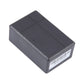 Black mini GPS tracker with top grooves and barcode label
