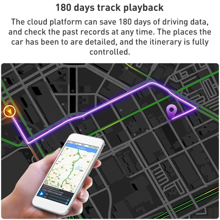 GPS tracker track playback shown with smartphone map route lines