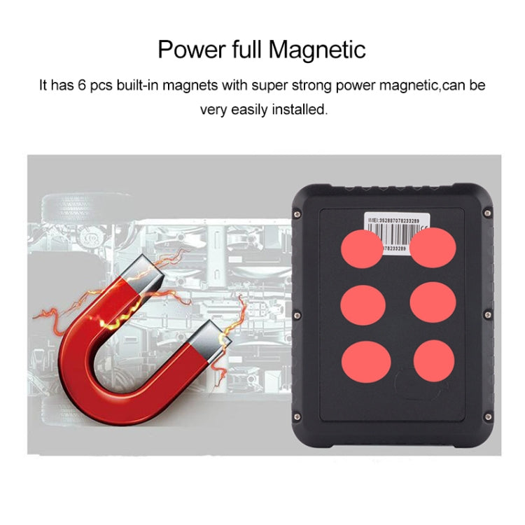 GPS vehicle tracker with built-in magnets for mounting