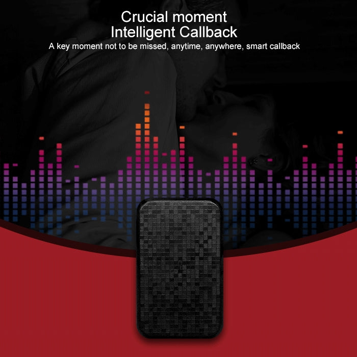 Black GPS location tracker with textured front panel