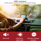 GPS tracker control features shown with SMS command and status icons