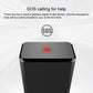 Black GPS locator mini tracker with red SOS indicator light