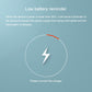 GPS locator low-battery reminder graphic with charging icon