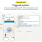 Pet GPS tracker app: triggered position on map with details popup.