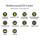 GPS tracker feature icons graphic on a white background