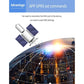 4G vehicle GPS tracker with detachable antennas and solar panel charging