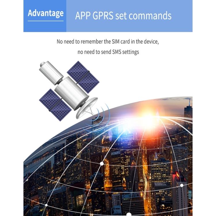 4G vehicle GPS tracker with detachable antennas and solar panel charging