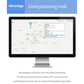 GPS tracking map on computer display showing smart positioning mode