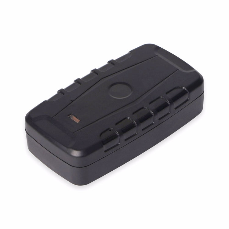 Black GPS tracker base with connector openings and circular mounting recess