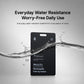 Water-resistant anti-loss card tracker with droplets splashing around black card