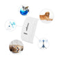 White GPS pet locator tracker with surrounding signal and location icons