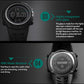 SKMEI 1251 men’s digital watch with black PU band and round back case