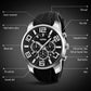 SKMEI sports wristwatch with silver bezel, black dial, and black silicone strap