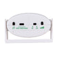 White wireless infrared doorbell side panel with voice and switch controls