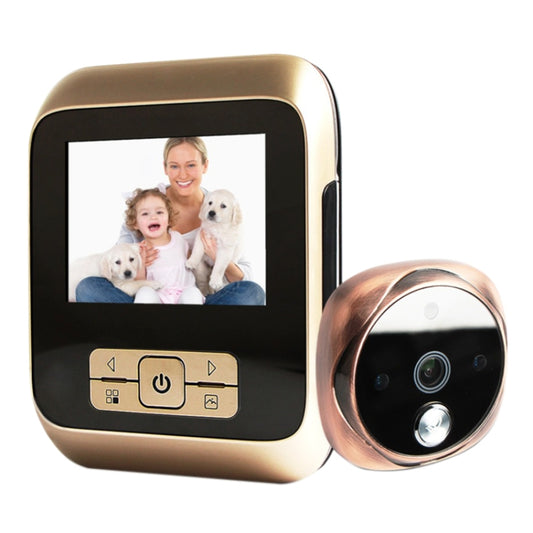 Bronze digital door viewer with front LCD screen and control buttons