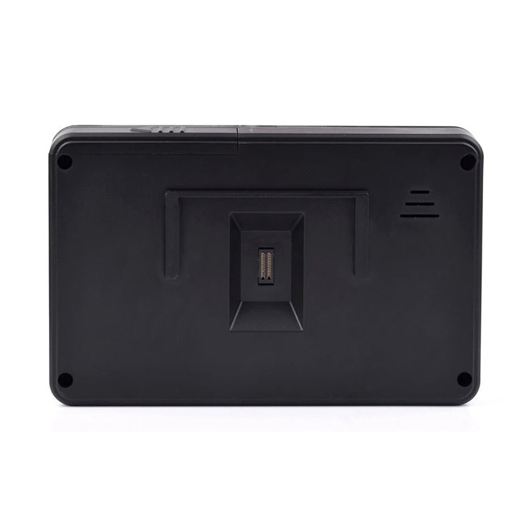 Back view of the smart doorbell camera monitor with wall-mount bracket and ports
