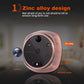 Copper smart doorbell camera with visible lens, infrared window, and doorbell button