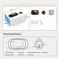 Smart video doorbell camera with 2.8-inch LCD, lens, infrared LEDs, and control keys (diagram view).
