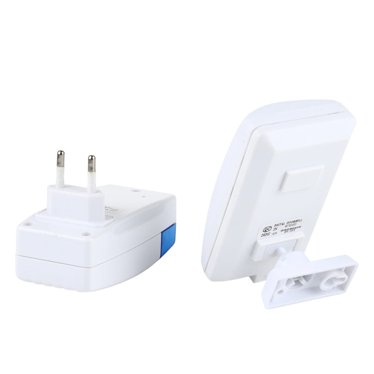 Wireless electro guard watch power adapter with two-prong EU plug and wall bracket
