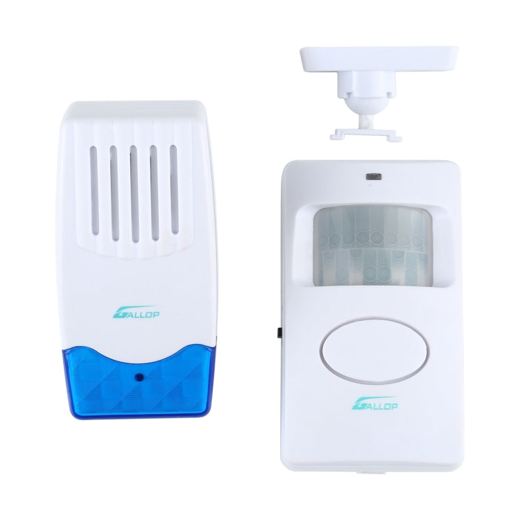 Wireless electro guard watch wall-mounted units, white with blue window and control dial