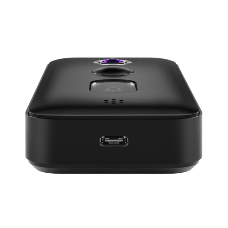 Xiaomi doorbell chime unit, black tabletop base with USB port.