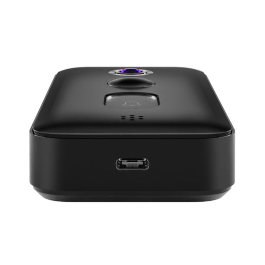 Xiaomi doorbell chime unit, black tabletop base with USB port.