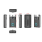 Wi‑Fi video doorbell with front, side, and back views, plus mounting parts