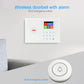 Wireless doorbell receiver with SOS alarm button and keypad display