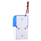 Mini strobe siren alarm system, blue back panel and white front with mounting holes
